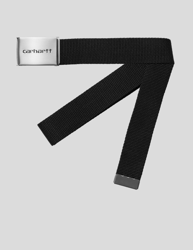 Cinturão CARHARTT WIP clipe belt chrome black